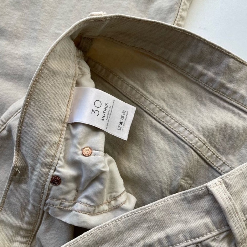 MOTHER Women's Tan Boyfriend Jeans size 30 - Picture 6 of 8